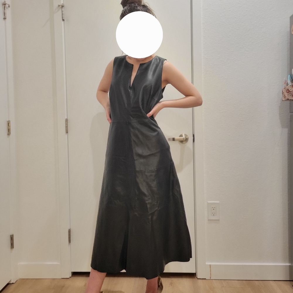 Nordstrom Leather Sleeveless Dress